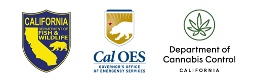 CDFW, Cal OES, and DCC logos